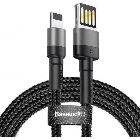Baseus CALKLF-HG1 Cafule Kabel USB to Lightning Double Sided 1.5A 2m Grey Black