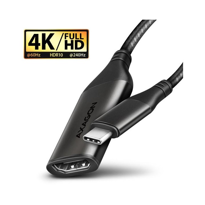 AXAGON RVC-HI2M, USB-C - HDMI 2.0a redukce   adaptér, 4K 60Hz HDR10