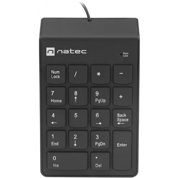 Numerická klávesnice Natec GOBY 2, USB, černá