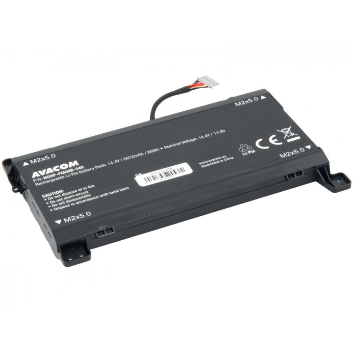 Baterie AVACOM pro HP Omen 17 TPN-Q195 Li-Pol 14,4V 5972mAh 86Wh - 12 pinový konektor