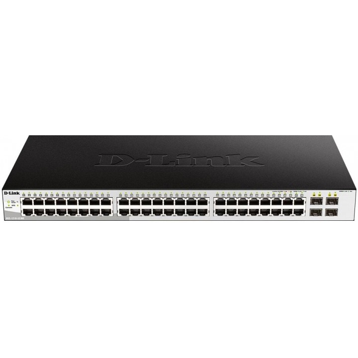 D-Link DGS-1210-52 ME E 48-Port 10 100 1000BASE-T + 4-Port 1 Gbps SFP Ports Metro Ethernet