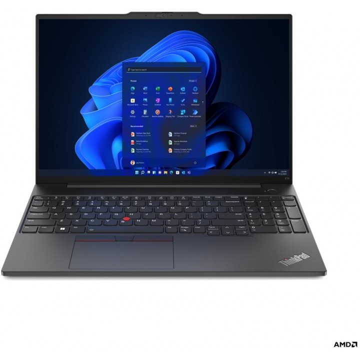 Lenovo ThinkPad E E16 Gen 1 (AMD) R5-7530U 16" FHD 16GB 512GB SSD AMD int W11P Black 3R