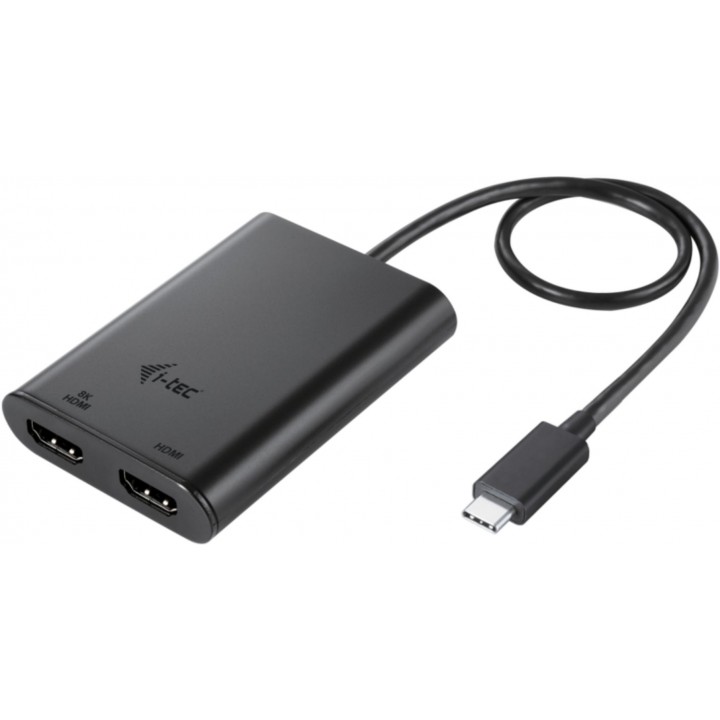 i-tec USB-C Dual 4K 60Hz (single 8K 30Hz) HDMI Video Adapter