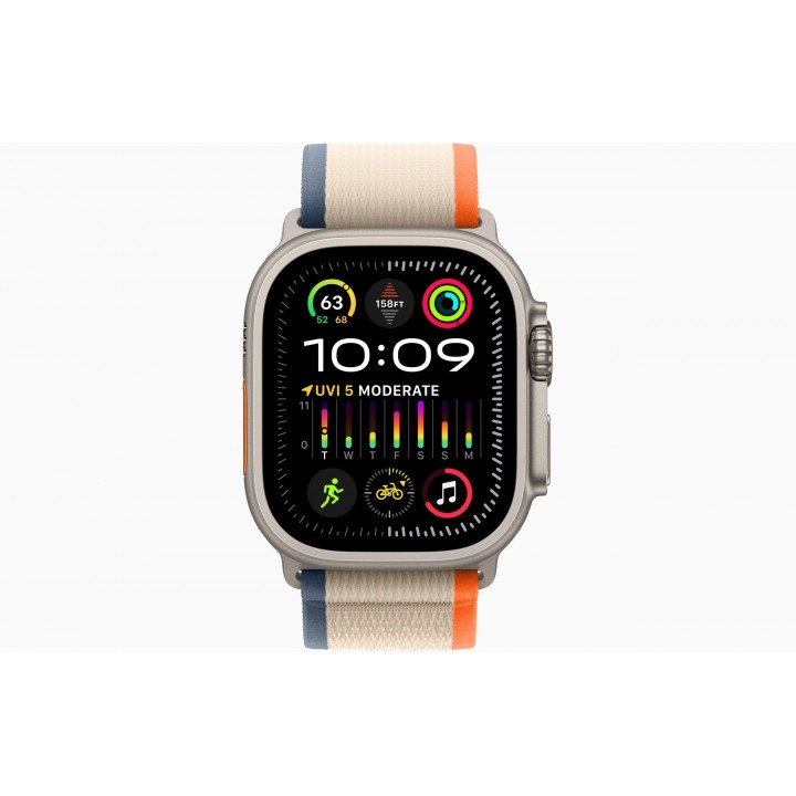 Apple Watch Ultra 2 49mm Titan Sport Band Orange-Beige Trail -S M