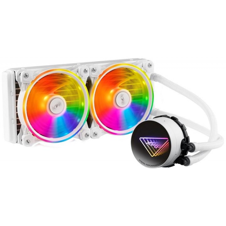XPG Levante X 240 vodní chlazení CPU, RGB, bílá