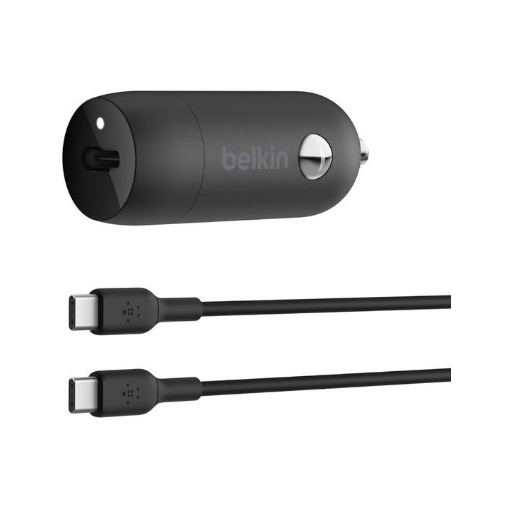 Belkin Car Charger 30W With PPS W PVC,C-C,1M Blk